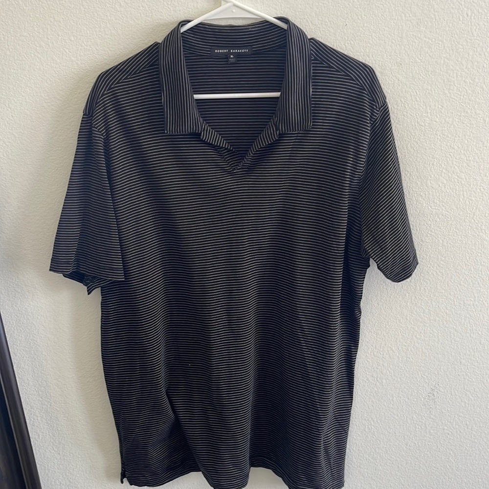 Robert barakett - striped polo - in xl